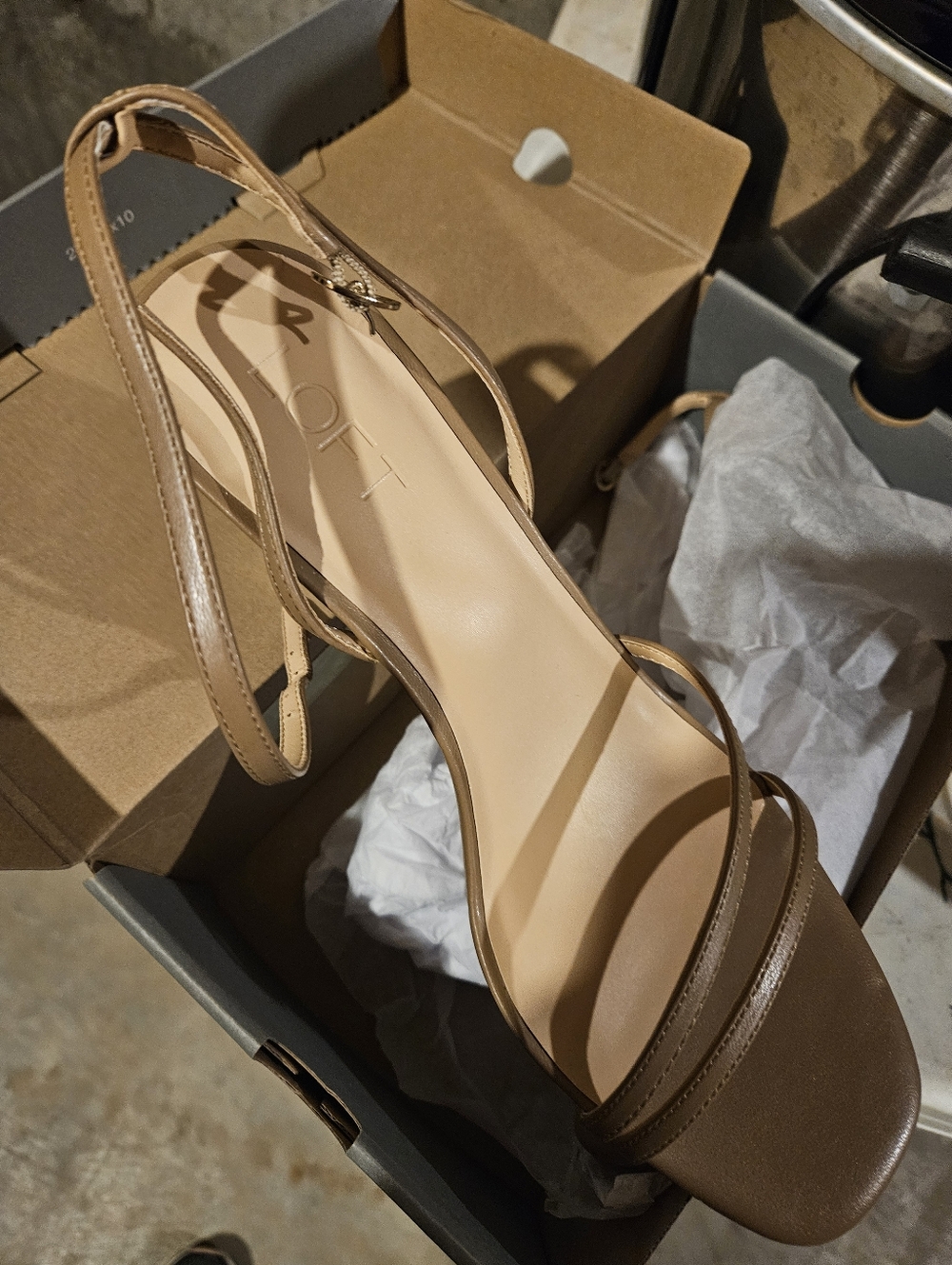 Loft Nude Strappy Heel
